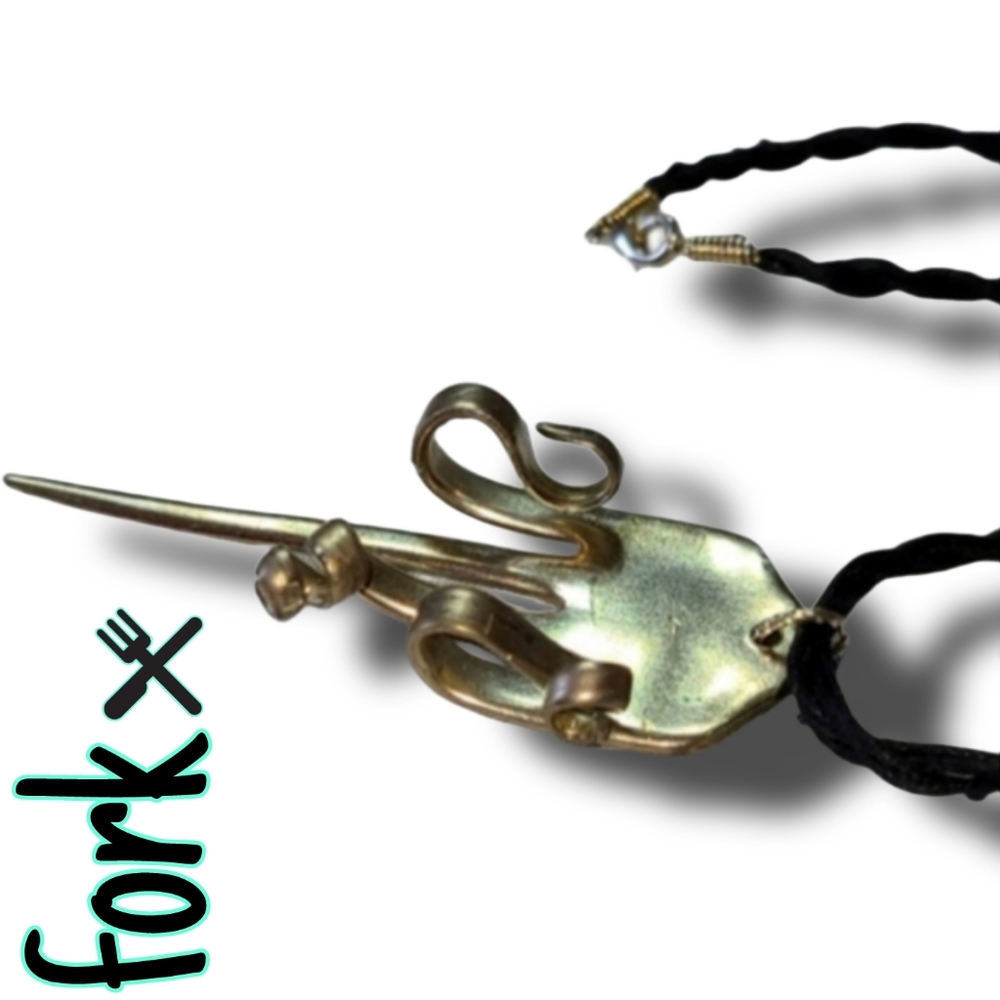 Metal Fork 🍴 Pendant, 16"